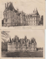 2417-310    2 Cp  Grez-neuville Château De La Beuvriére  Retrait Le 12-05 - Autres & Non Classés