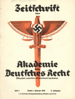 Buch WK II Lot Mit 12 Zeitschriften Akademie Für Deutsches Recht Alle 1939 Becksche Verlagsbuchhandlung Berlin In Unters - Guerra 1939-45