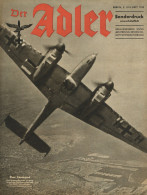 Buch WK II Lot Mit 35 Zeitschriften Der Adler Hrsg. Unter Mitwirkung Des Reichsluftfahrtministeriums In Unterschiedliche - Guerre 1939-45