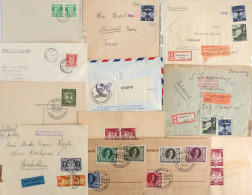 WK II/3. Reich Lot Briefe Generalgouvernement Auslands-Einschreiben In Die Schweiz, DR, Auslandsbriefe Mit OKW-Zensur, L - Guerre 1939-45