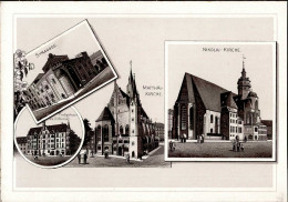Synagoge Leipzig Auf Leporello-Blatt Ca. 9x12cm (keine AK) Synagogue - Guerra 1939-45
