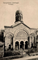 Synagoge Saargemünd / Lothringen I-II Synagogue - War 1939-45
