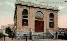 Synagoge Stamford Conn. I-II (fleckig, Ecke Abgestoßen) Synagogue - War 1939-45