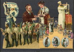 Judaika Oblaten Lot Mit 160 Stück Teils Mehrfach Judaisme - Judaika