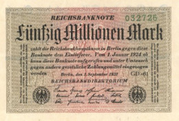 Judaika Reichsbanknote 50 Mio. I-II Judaisme - Jewish