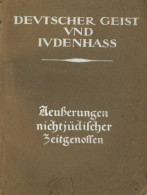 Judaika Heft Deutscher Geist Und Judenhass Ein Werk Des Volkskraft-Bundes 1929, Kultur-Verlag Berlin, 141 S. II (Gebrauc - Jodendom