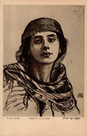 Judaika Head Of A Jewess Sign. Lilien, E.M. I-II Judaisme - Jewish