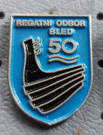 World Rowing  Championship Bled Regatni Odbor 50 Years FISA SLOVENIA Ex Yugoslavia Pin - Rowing