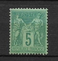 France  No 75 , Type 2 , Neuf , ** , Sans Charniere , Superbe . - 1876-1898 Sage (Type II)