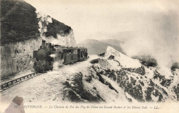 FRANCE - Auvergne - Vue Sur Le Chemin De Fer Du Puy De Dôme Au Grand Rocher Et Les Dômes Sud - Carte Postale Ancienne - Auvergne Types D'Auvergne