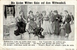 Judaika Die Kleine Wittwe Cohn Auf Dem Wittwenball II (fleckig,Eckbug) Judaisme - Judaika