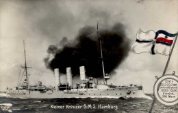 Schiff Kreuzer WK I Kleiner Kreuzer S.M.S. Hamburg I-II Bateaux Bateaux - Guerra 1914-18
