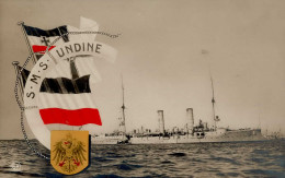 Schiff Kreuzer WK I S.M.S. Undine I-II Bateaux Bateaux - Guerra 1914-18