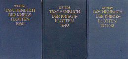 Schiff Kreuzer WK II Lot Mit 3 Taschenbüchern Der Kriegsflotten 1936, 1940 Und 1941/42 Von Bredt, Alexander, Verlag Lehm - Oorlog 1939-45