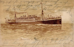 Dampfer / Ozeanliner Borussia I-II (kl. Eckbug) Bateaux - War 1914-18