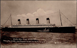 Schiff Ozeanliner Olympic I-II Bateaux Bateaux Bateaux - Guerre 1914-18
