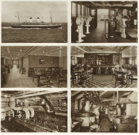 M.S. Monte Olivia Hamburg-Südamerikanische Dampfschifffahrts-Gesellschaft Lot Mit 10 Ansichtskarten Mit Original-Umschla - War 1914-18