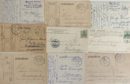Marine Schiffspost Lot Mit 10 Postkarten Meist MSP Stempel I-II - Guerra 1914-18