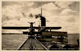 Dornier Katapultflugzeug Donier Wal Auf Dem Flugstützpunkt Dampfer Westfalen I-II - Guerre 1914-18