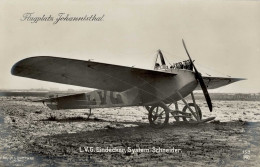 Flugzeug Johannisthal L.V.G. Eindecker System Schneider I-II Aviation - Guerre 1914-18