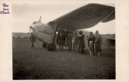Flugzeug Schwaben Vor Dem Start 1927 Foto-AK I-II Aviation - Guerra 1914-18