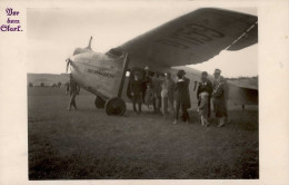 Flugzeug Schwaben Vor Dem Start 1927 Foto-AK I-II Aviation - Oorlog 1914-18