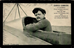 Flugwesen Pioniere Cobbioni, Enrico Di Locarno Primo Aviatore Suizzero II (Kanten Abgestoßen) Aviation - Oorlog 1914-18