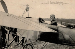 Flugwesen Pioniere St Amand-Aviation Le Lieutenant Ducourneau Part Pour Nevers II (kl. Abschürfung, Fleckig) Aviation - War 1914-18