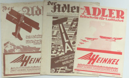 Luftfahrt Lot Mit 16 Zeitschriften Der Luftfahrt Der ADLER 1928/29, Ernst Henkel Flugzeugwerke GmbH II - Weltkrieg 1914-18