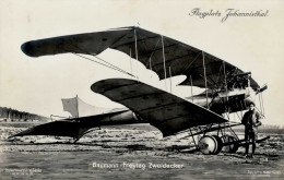 Sanke Flugzeug Johannisthal 158 Baumann-Freytag Zweidecker I-II Aviation - Guerre 1914-18