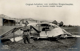 Flugzeug WK I Ein Von Deutschen Bewachter Aeroplan I-II Aviation - Weltkrieg 1914-18