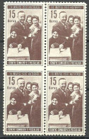 Turkey; 1950 General Elections 15 K. ERROR "Partially Imperf." (Block Of 4) - Nuevos