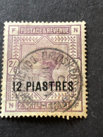 BRITISH LEVANT  SG 3  12 Pi On 2s6d Lilac  Constantinople Cancel  FU - British Levant