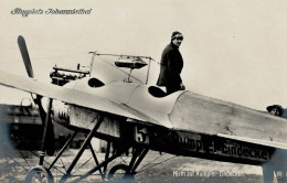 Sanke Piloten Johannisthal Hirth Auf Rumpler-Eindecker I-II (keine AK-Einteilung) - War 1914-18