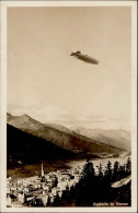 Zeppelin Davos Flug über Die Berge I-II Dirigeable - Airships