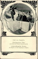 Zeppelin Graf Von Zeppelin Oberingenieur Dürr Und Luftschiffkapitän Hacker Sign. Diemer, Zeno I-II Dirigeable - Airships