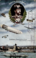 Zeppelin Koblenz Prinz Heinrich V. Preussen II (Eckbug, Ränder Abgestoßen) Dirigeable - Zeppeline