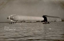 Zeppelin Antritt Der Dauerfahrt Des Z.II 4.08.1908 Rückseite Gestpl. Hacker (Luftschiffkapitän) Foto-AK I-II Dirigeable - Dirigeables