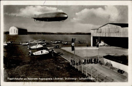 Zeppelin Friedrichhafen Flugzeughalle Löwental I-II (Marke Teilweise Entfernt, Fleckig) Dirigeable - Dirigeables