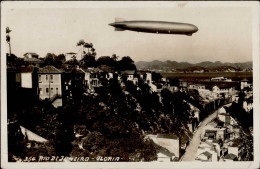 Zeppelin Gloria Rio De Janeiro I-II (kl. Eckbug, Fleckig) Dirigeable - Dirigeables
