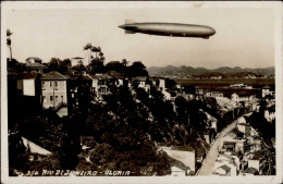 Zeppelin Gloria Rio De Janeiro I-II (kl. Eckbug, Fleckig) Dirigeable - Dirigibili