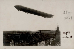 Zeppelin Hof A.S. Z.II 30.05.1909 Rückseite Gestpl. Hacker (Luftschiffkapitän) Foto-AK I-II Dirigeable - Dirigeables