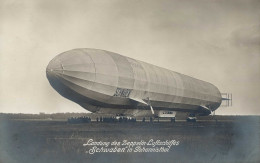Zeppelin Johannisthal Landung Des Luftschiffes Schwaben I-II Dirigeable - Dirigeables