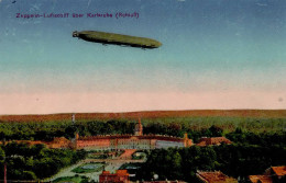 Zeppelin Karlsruhe Luftschiff über Dem Schloß II (Ecken U. Kanten Bestossen) Dirigeable - Aeronaves