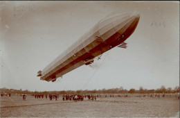 Zeppelin Landung Des Z. I. Auf Dem Bauterrain Des Luftschiffbaus Am Riedlerpark Rückseite Gestpl. Hacker (Luftschiffkapi - Dirigeables