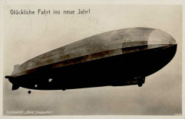 Zeppelin Neujahr I-II Dirigeable Bonne Annee - Aeronaves