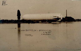 Zeppelin Oppenheim Graf Zeppelin 4.08.1908 Rückseite Gestpl. Hacker (Luftschiffkapitän) I-II Dirigeable - Dirigeables