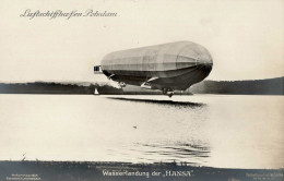 Zeppelin Potsdam Luftschiffhafen Luftschiff Hansa Sanke-Karte I-II Dirigeable - Dirigeables