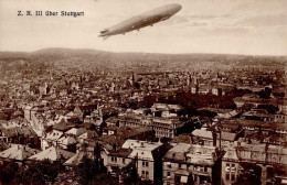 Zeppelin Stuttgart Z.R. III über Der Stadt I-II Dirigeable - Dirigeables