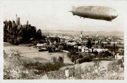 Zeppelin Wels Luftschiff über Der Stadt I-II Dirigeable - Dirigibili